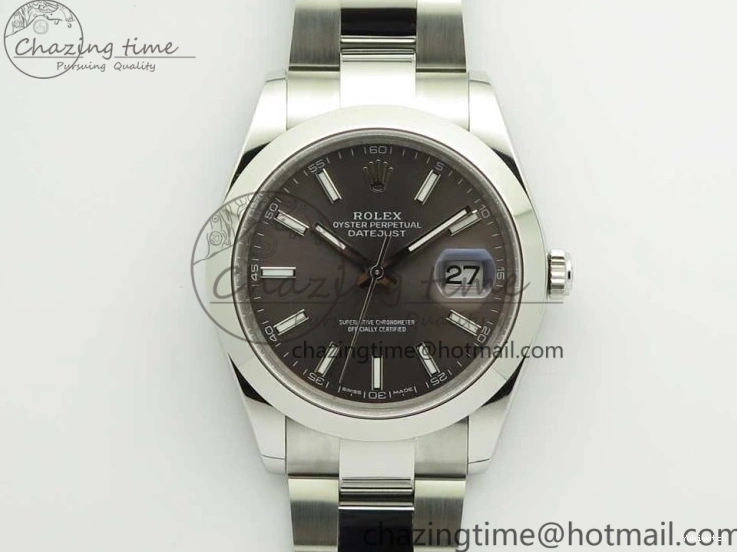 DateJust Best Dial Gray BP Sticks on 126334 41mm Bracelet Makers 1:1 SS Oyster II Edition 0808